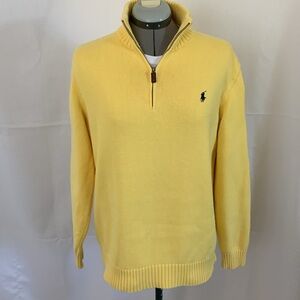 Polo by Ralph Lauren quarter zip pullover heavyweight cotton Men's medium